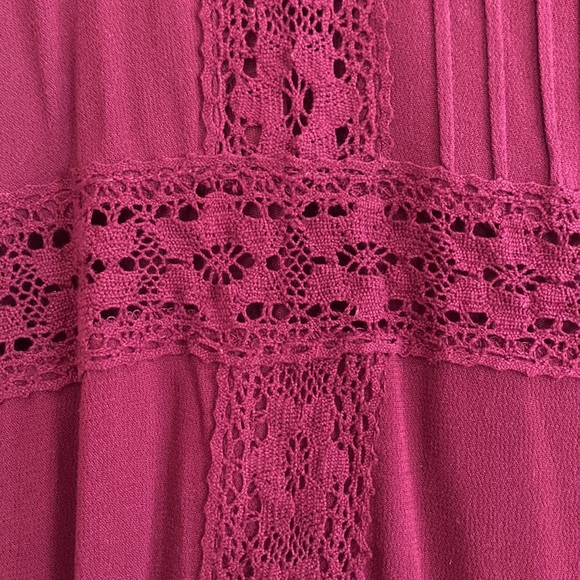 Large Burgundy Mini Dress - Picture 9 of 9